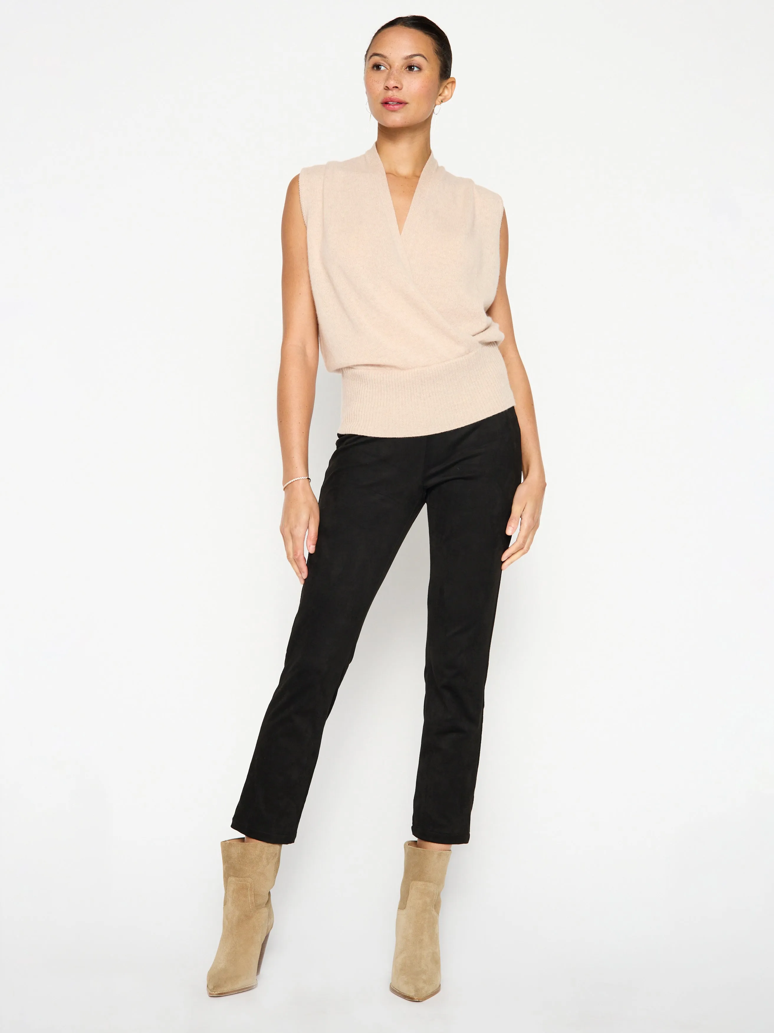 The Phinneas Sleeveless Wrap Sweater