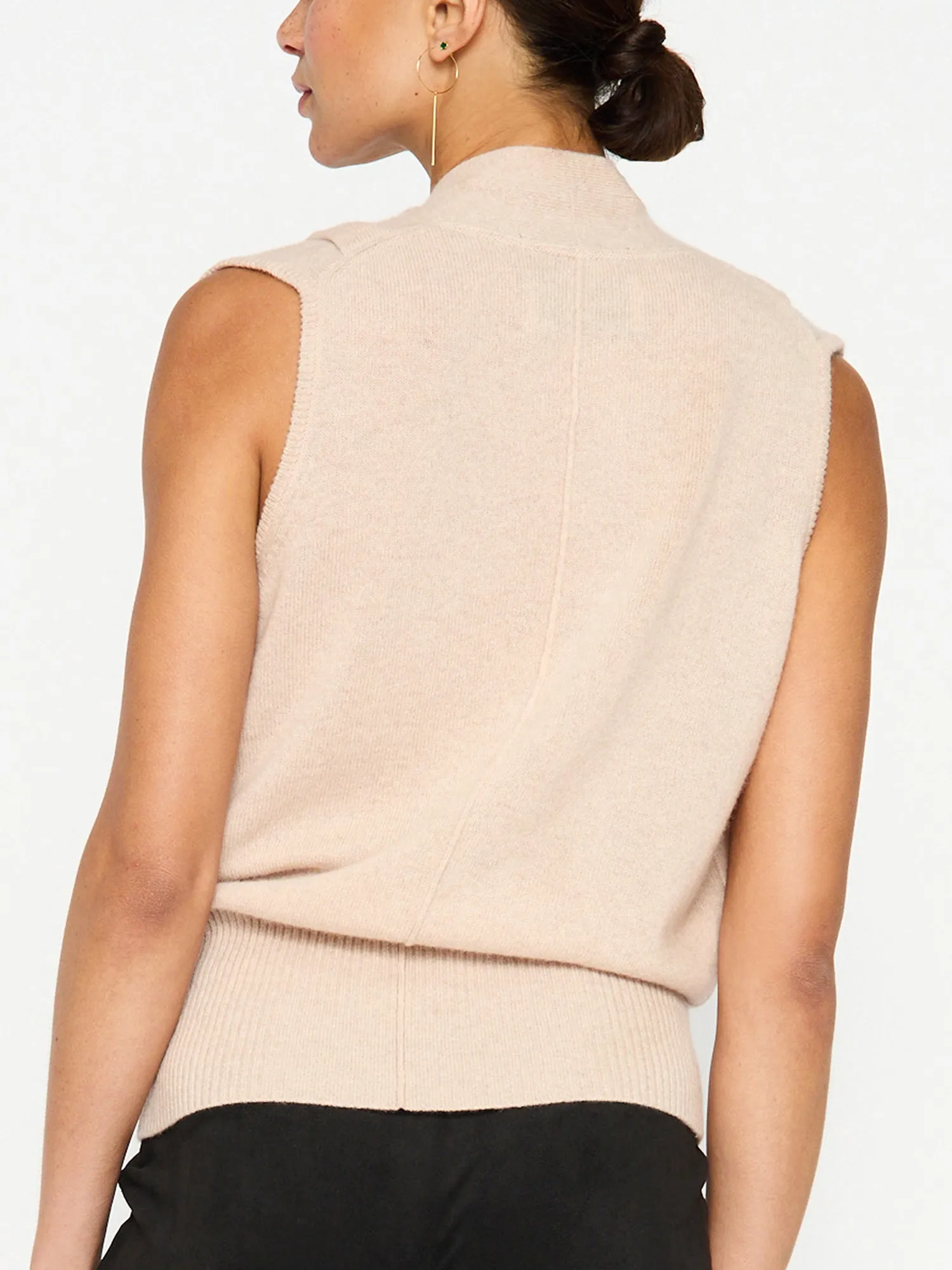 The Phinneas Sleeveless Wrap Sweater