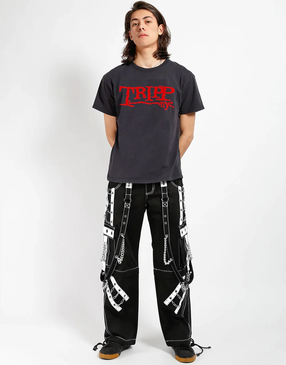 Tripp Rough Dark Street Black/White Zip-off Pant