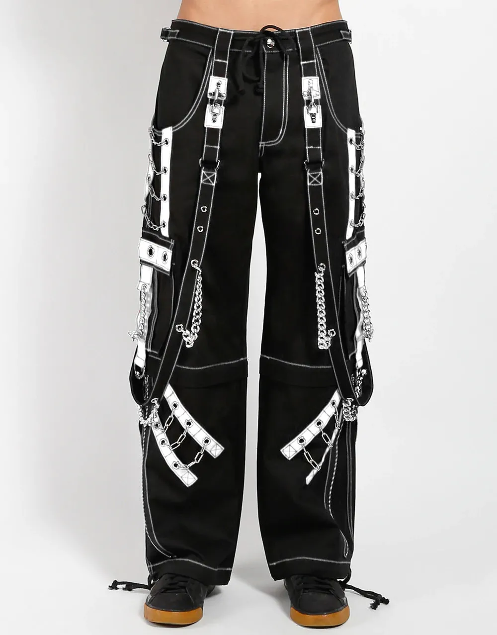 Tripp Rough Dark Street Black/White Zip-off Pant