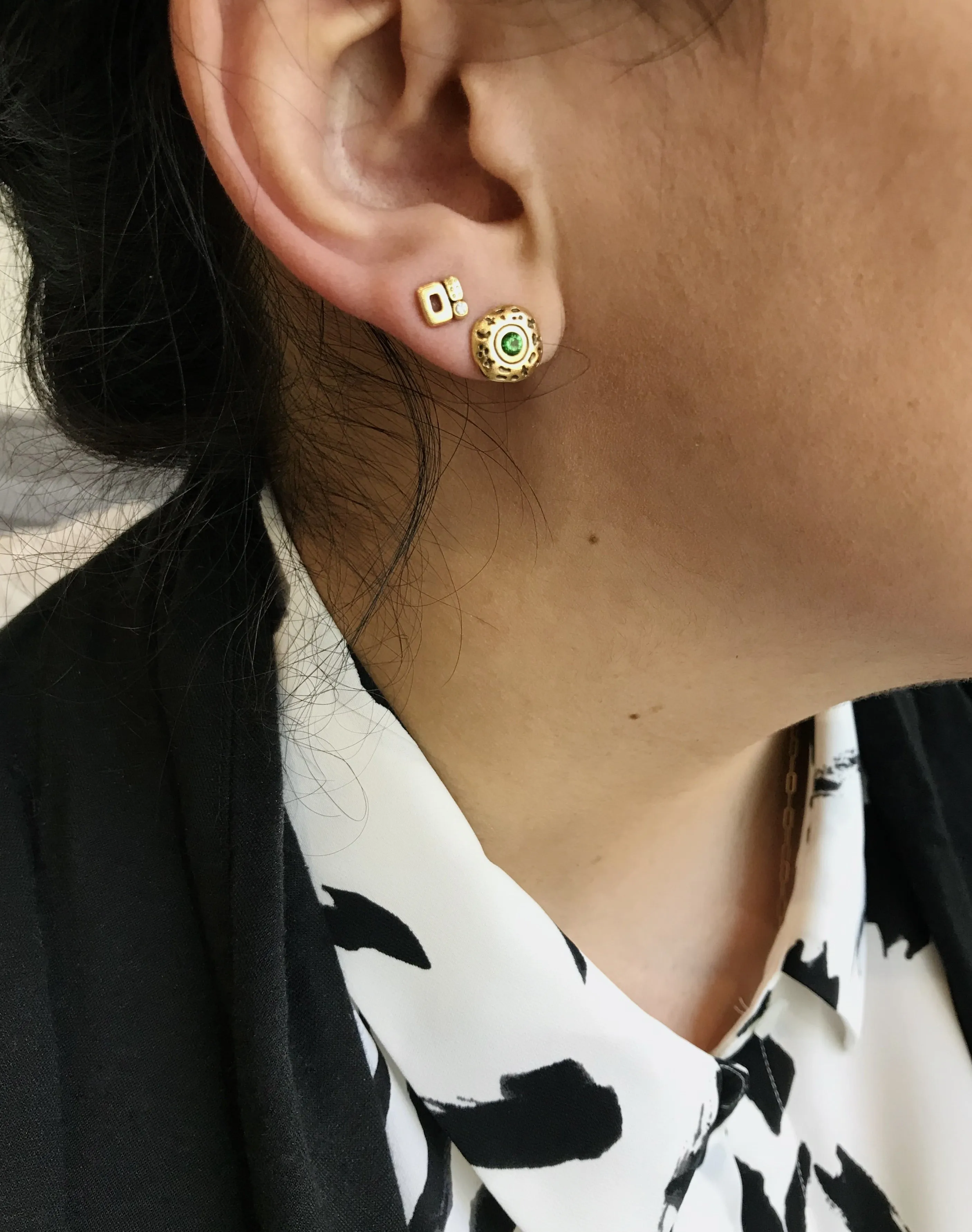 Tsavorite Garnet 'Flora' Earrings