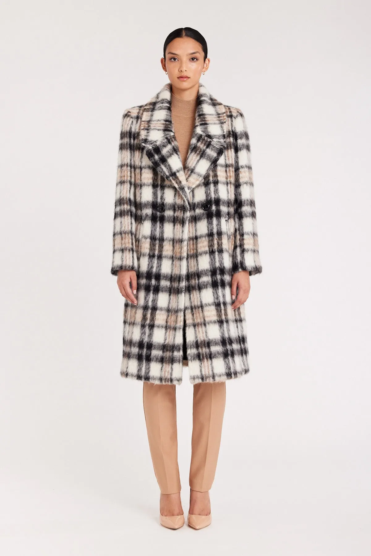 Tully Coat - Natural/Check