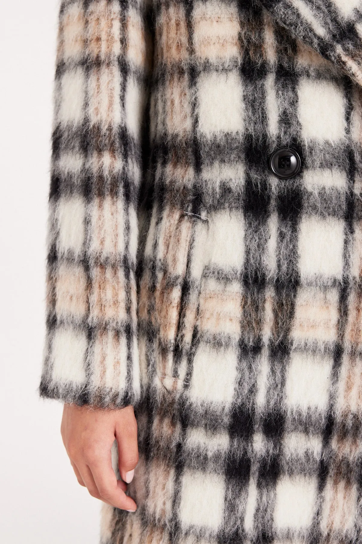 Tully Coat - Natural/Check