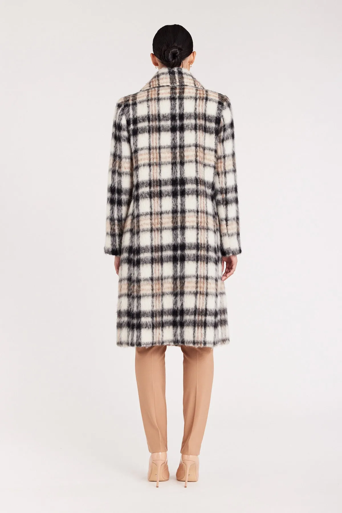 Tully Coat - Natural/Check