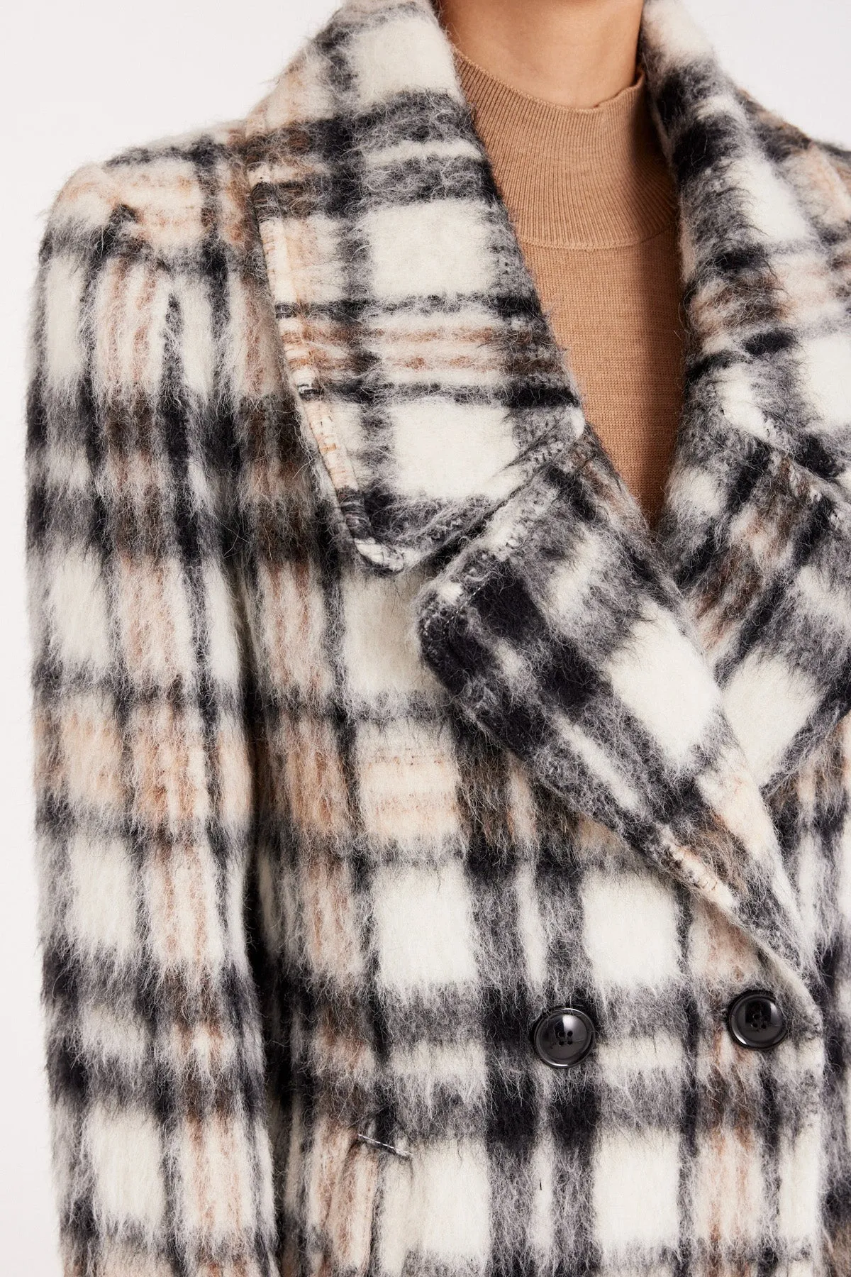 Tully Coat - Natural/Check