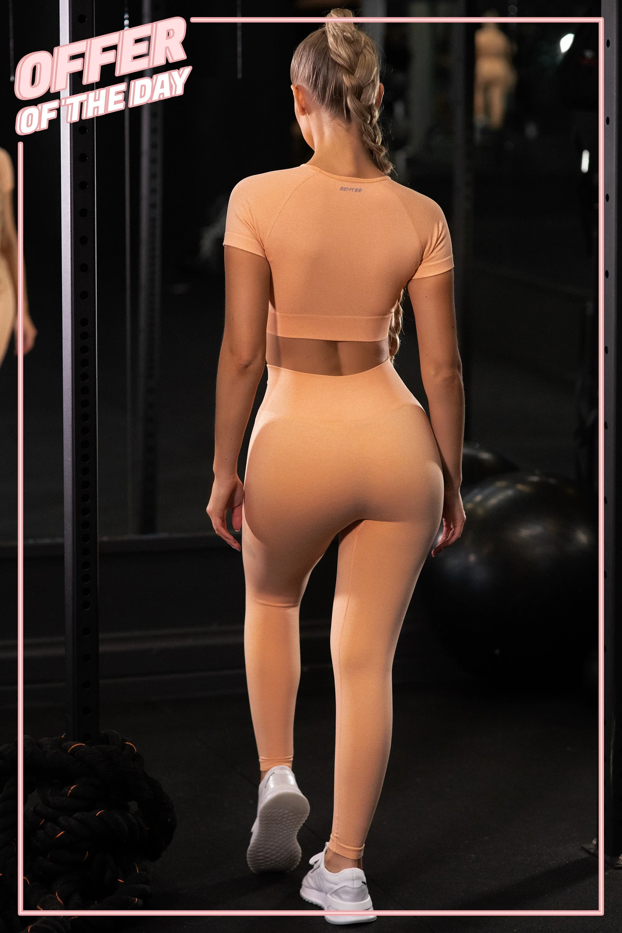 Unstoppable Seamless Full Length Leggings in Peach