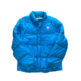 Vintage 90s Blue Moncler Grenoble Puffer Coat - Medium