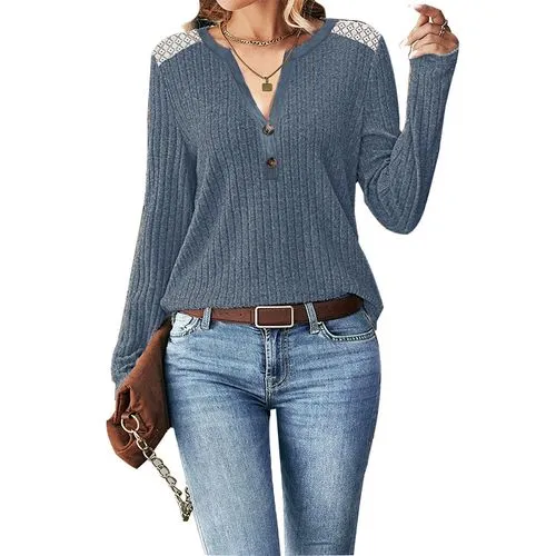 Women's Knitwear Long Sleeve Sweaters & Cardigans Button Simple Style Solid Color