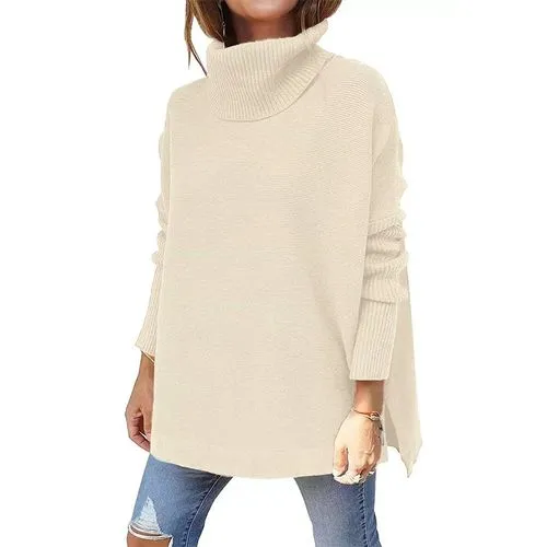 Women's Sweater Long Sleeve Sweaters & Cardigans Patchwork Fashion Solid Color