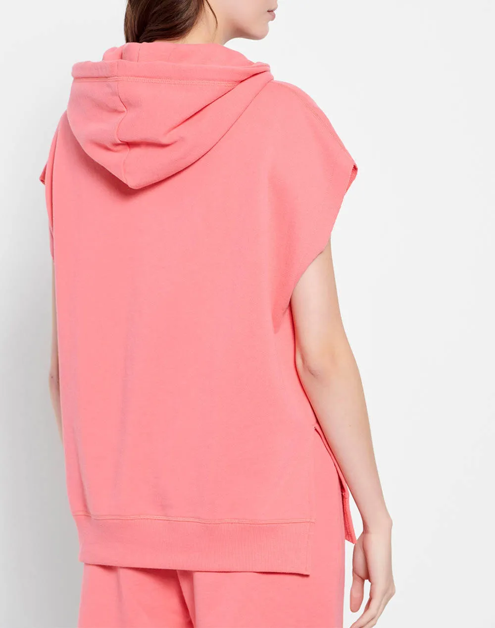 Women''s sleeveless hooded sweater