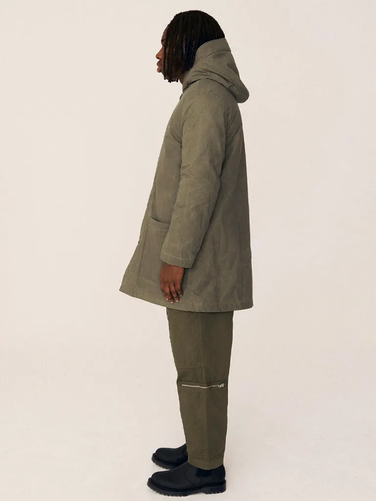 YMC Beat Generation Coat in Olive & Ginger