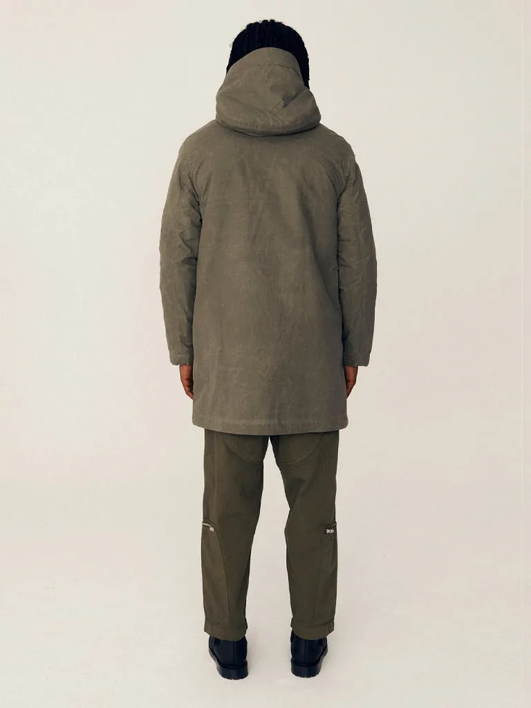 YMC Beat Generation Coat in Olive & Ginger